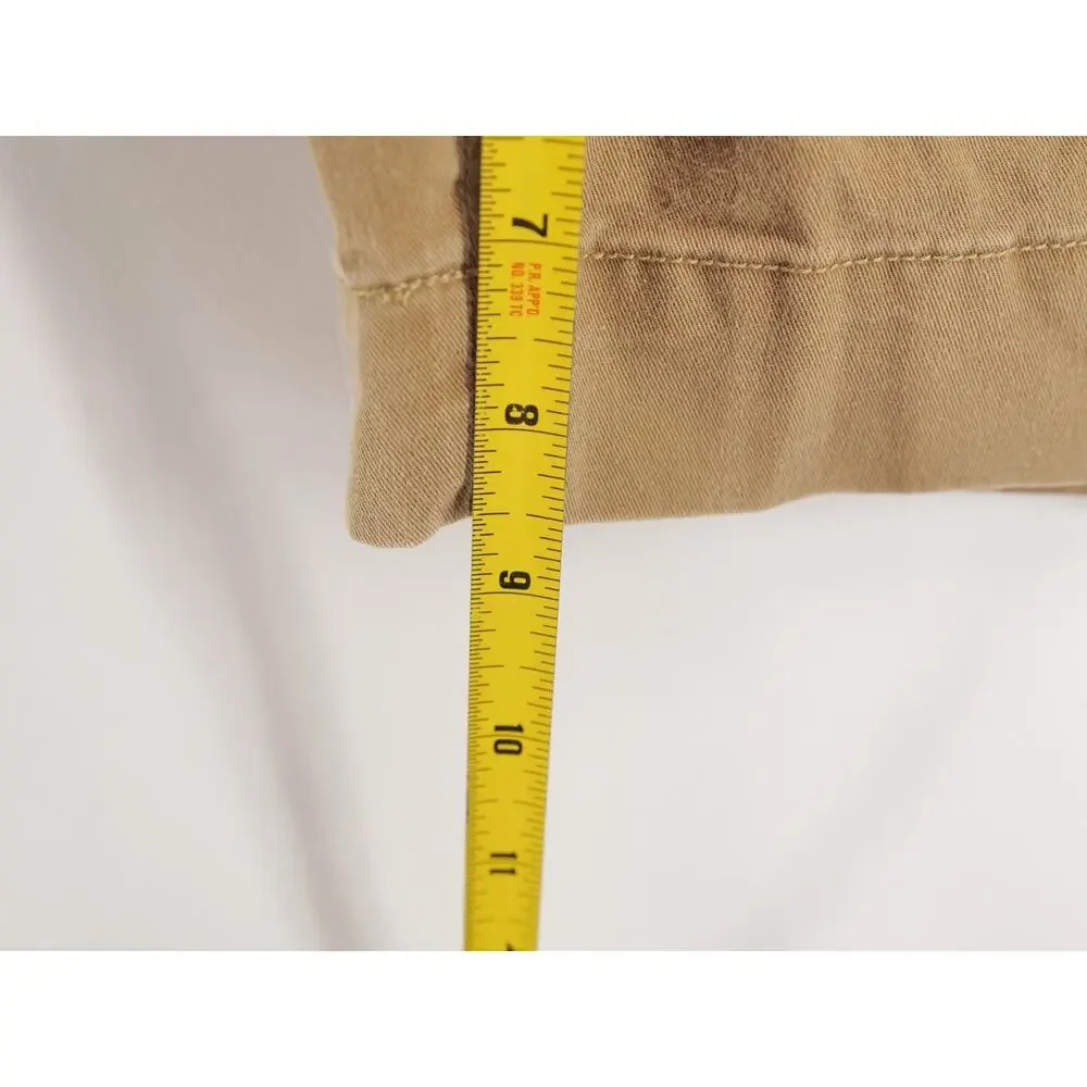 Polo Ralph Lauren Men's 38 Khaki Chino Stretch Classic Fit Flat Front Shorts 9